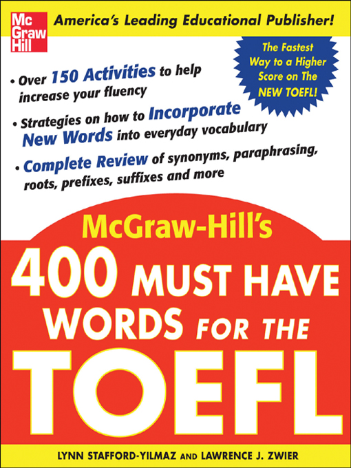 Title details for 400 Must Have Words for the TOEFL by Lynn Stafford-Yilmaz - Available